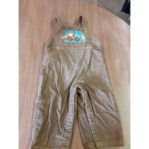 Okie-Dokie Brown Corduroy Bib Overalls sz 24M